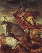 Georeg frederic watts,O.M.S,R.A. The Rider on the White Horse painting
